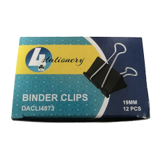 4 Stationery Binder Clips 9mm, 12 piece 